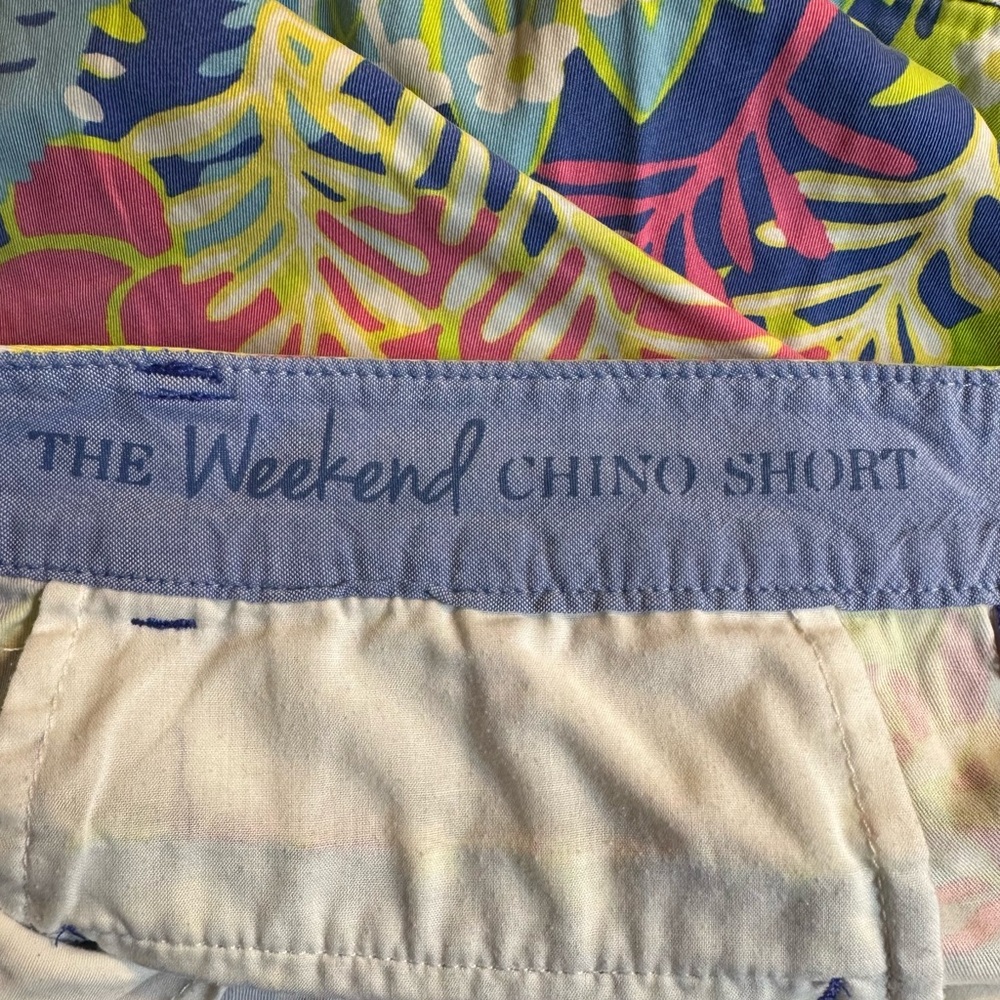 Talbots Colorful Tropical Print The WEEKEND Chino Shorts  SIZE: 10    #H - Picture 7 of 8